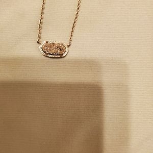 Kendra Scott Rose Gold Druzy necklace